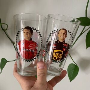 Pair of Vintage Nascar X Coca Cola Glasses